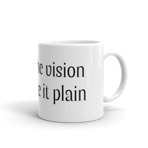 WRITE THE VISION MUG